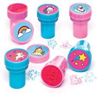 Los mejores  - Baker Ross- Sellos de Unicornios con entintado automático (Pack de 10) para Crear Decoraciones y Manualidades